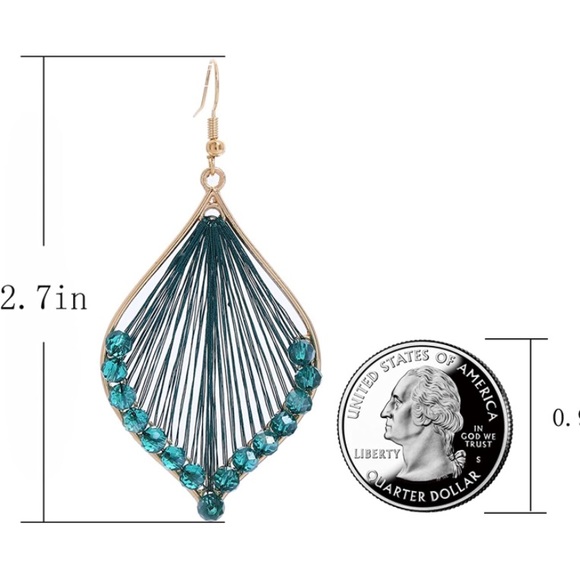 ✨3 for$33✨ NWT Bohemian Woven Earrings ✨Hand Crafted ✨Artisan✨ - Picture 4 of 7